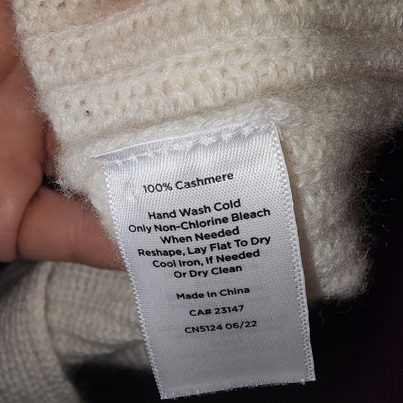 Haven Well Within Cream Turtleneck Shawl Sweater NWOT Medium - Picture 7 of 9